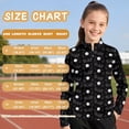 thumbnail image 6 of Psesaysky Toddler Girls Sweatshirts Golf Pattern Print Stand-up Collar Quarter Zip Pullover Long Sleeve Shirts Tops Girl Fall Winter Clothes 12-13 Years, 6 of 6