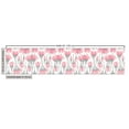 thumbnail image 3 of Ambesonne Abstract Fabric by the Yard Upholstery, Repeated Penicilliums Art, 1 Yard, White and Dark Pink, 3 of 5