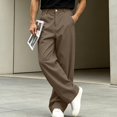 thumbnail image 7 of ShomPort Mens Casual Dress Pants Wide Leg Flat Front Relaxed Fitted Business Daily Work Trousers, 7 of 7
