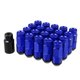 thumbnail image 1 of M12x1.5 Rueda de coche Heptagon Lug Nut Bellota Asiento de cono Extremo cerrado Bulge Bellota 54 mm Tornillos con llave de vaso - Paquete de 21 Azul, 1 of 1