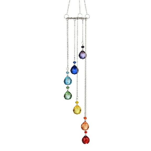 SIEYIO Sparkling Wind Chimes Crystal Suncatchers for Window and Garden Hanging Decors