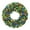 Green Multicolor Lights - 48 Inch, variant on Casafield 48 Inch Pre-Lit Artificial Christmas Wreath for Front Door, Window or Mantel, Green Fir with White & Multicolor Lights Indoor/Outdoor Holiday Décor