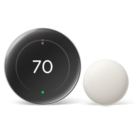 Google Nest GV67335 Google Nest Learning Thermostat (4th gen) w/ Temperature Sensor (2nd gen) Silver