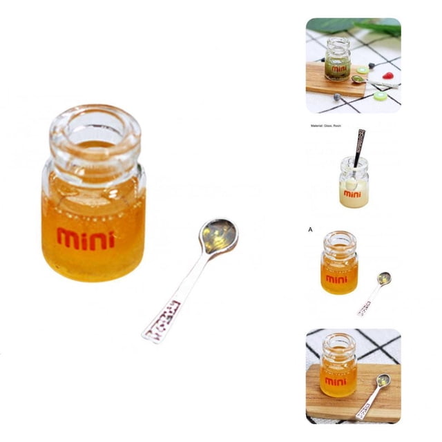 Lovely Tiny Doll House Miniature Jam Miniature Jam Compact Wear-resistance heqiyong toy