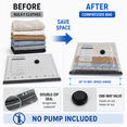 thumbnail image 4 of PKALQ vacuum storage bags , Does not include a rechargeable air pump, 15 Pack Carry-on Size Compression Packing Bags for Luggage and Suitcase,  Space Saver for Clothes and Clothing Travel, 4 of 7