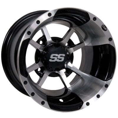Honda Trx 400ex - 4/110 ITP SS112 Alloy Sport Wheels 10X8 3.0 + 5.0 Machined for Honda TRX 400EX 1999-2008