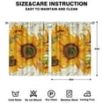 thumbnail image 2 of Sunflower Curtains 42x54 Inch Rod Pocket 2 Panels, Floral Window Drapes for Bedroom and Kitchen Light Filtering Décor, 2 of 2
