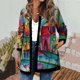 thumbnail image 2 of Chaquetas para mujer, chaqueta de entrenamiento diario para vacaciones, cárdigan de otoño e invierno, abrigo de punto abierto, Top informal de manga larga con estampado Floral Odeerbi ODB-3, 2 of 9