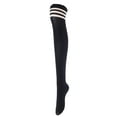 thumbnail image 2 of Lovely Annie Big Girl's Women's 3 Pairs Incredible Durable Super Soft Unique Over Knee High Thigh High Cotton Socks Size 6-9 A1022(Black,DG,White), 2 of 4
