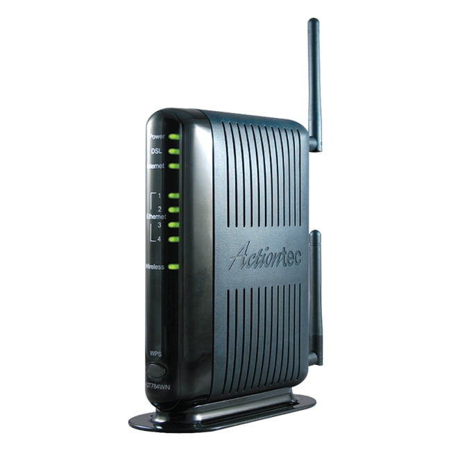 Actiontec GT784WN-NF Actiontec GT784WN DSL Modem Wireless Router W B No Filters ISM Band 300 Mbps Wireless Speed 4 x... by Actiontec