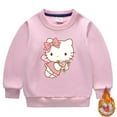 thumbnail image 5 of Hello Kitty otoño e invierno nuevos niños traje con capucha niños y niñas dibujos animados más terciopelo cálido pantalones de manga larga traje de dos piezas, 5 of 5
