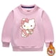 thumbnail image 5 of Hello Kitty otoño e invierno nuevos niños traje con capucha niños y niñas dibujos animados más terciopelo cálido pantalones de manga larga traje de dos piezas, 5 of 5