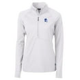 thumbnail image 2 of Women's Cutter & Buck White Duke Blue Devils DryTec Adapt Eco Knit Stretch Recycled Raglan Half-Zip Top, 2 of 3