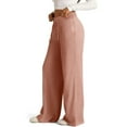 thumbnail image 6 of Bogo Linen Pants Women Women'S Petite Short Elastic Waist Pants Pants For Women Casual Summer 100 Cotton Sweatpants Plus Size Women Womens Trousers Wide Leg Tall, 6 of 6
