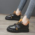 thumbnail image 1 of Otoño nuevo estilo moda Retro tendencia punta redonda plataforma Low-top zapatillas informales para mujer Wmkox8yii  shalkjhdk1641, 1 of 1