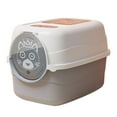 thumbnail image 2 of GROWTH TANK Hooded Cat Litter Box Enclosed Cat Toilet Reusable Removable Anti Splashing Easy Gray, 2 of 9