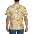 thumbnail image 3 of Bixox Men's Groovy Hippie Flower Mushrooms Printed Short Sleeve Skinny Athletic T-Shirt, 3 of 6