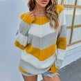 thumbnail image 5 of IROINNID Reduced Womens Sweater Round Neckline Pullover Sweater Color Block Casual Mid-Length Long Sleeve Matching Sweater, 5 of 7