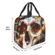 thumbnail image 3 of Balery Rose Floral Skull Bolsa de Almuerzo Aislada – Caja de Almuerzo con Papel de Aluminio Grueso, Mantiene la Comida Fresca por 4 Horas, 3 of 8