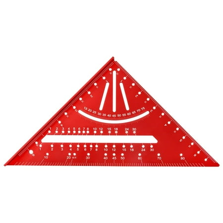 

Clearance! Iheaun Carpenter s Triangle Ruler Aluminum Alloy Carpenter s Special Square Ruler 7inch British/metric 90 Angle Ruler Triangular Ruler Measuring Ruler