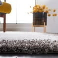 thumbnail image 4 of SAFAVIEH Berber Zinnia Abstract Shag Area Rug, 7' x 7' Round, Dark Grey/Grey, 4 of 8