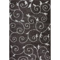 thumbnail image 1 of Ladole Rugs Shaggy Rabat Abstract Pattern Sustainable Spirals Style Indoor Big Runner Rug in Mink White 2'7" x 9'10", 1 of 4