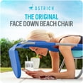 thumbnail image 3 of Ostrich The Ladies Comfort Lounger, Foldable Beach Pool Tanning Chair, Ocean Blue, 3 of 13