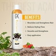 thumbnail image 6 of GK HAIR Global Keratin The Best ACAI (10.1 Fl Oz/300ml) Vegan Smoothing Keratin Hair Treatment Professional Brazilian Complex Blowout Straightening For Silky Smooth & Frizz Free Hair Formaldehyde Fre, 6 of 8