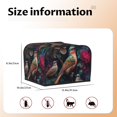 thumbnail image 4 of KLL Colorful Rose Bird Print 4 Slice Toaster Dust Covers Kitchen Small Appliance Cover with 2 Pockets,Can hold Jam Spreader Knife & Toaster Tongs (12.4 x 10.6 x 8.2), 4 of 6