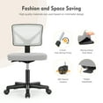 thumbnail image 6 of CONCETTA  Mesh Task Chair with Padded Seat for Home Office, Grey, 6 of 7