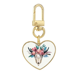 thumbnail image 1 of Llavero de metal en forma de corazón dorado Unbranded Ilustración animales hueso de oveja, 1 of 3