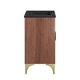 thumbnail image 3 of Modway Daylight 30" Solid Mango Wood Bathroom Vanity in Black/Walnut, 3 of 7
