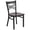 Walnut, variant on Bowery Hill Contemporary Restaurant Dining Chair in Black and Natural