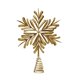 thumbnail image 2 of Golden Christmas Tree Top Decoration Star Snowflake Shape 33cm High Light And Shiny Suitable For Holiday Party Home Decoration Tree Top Star, 2 of 6