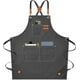thumbnail image 1 of Delantal de lona Apron AFUN Chef para hombre y mujer, color gris, 1 of 7
