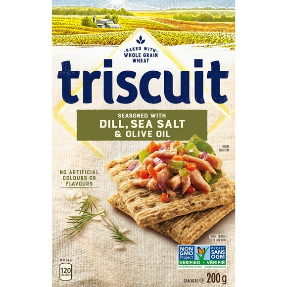 Triscuit Dill Sea Salt & Olive Oil Snacking Crackers, 200 g