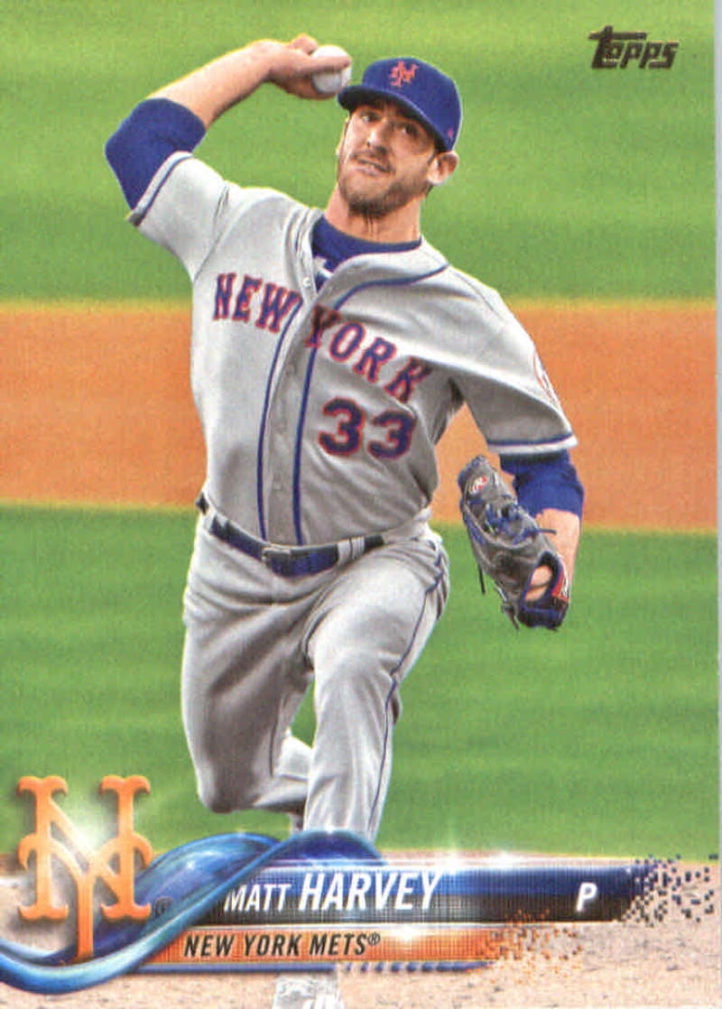 2018 Topps 188 Matt Harvey New York Mets Baseball Card