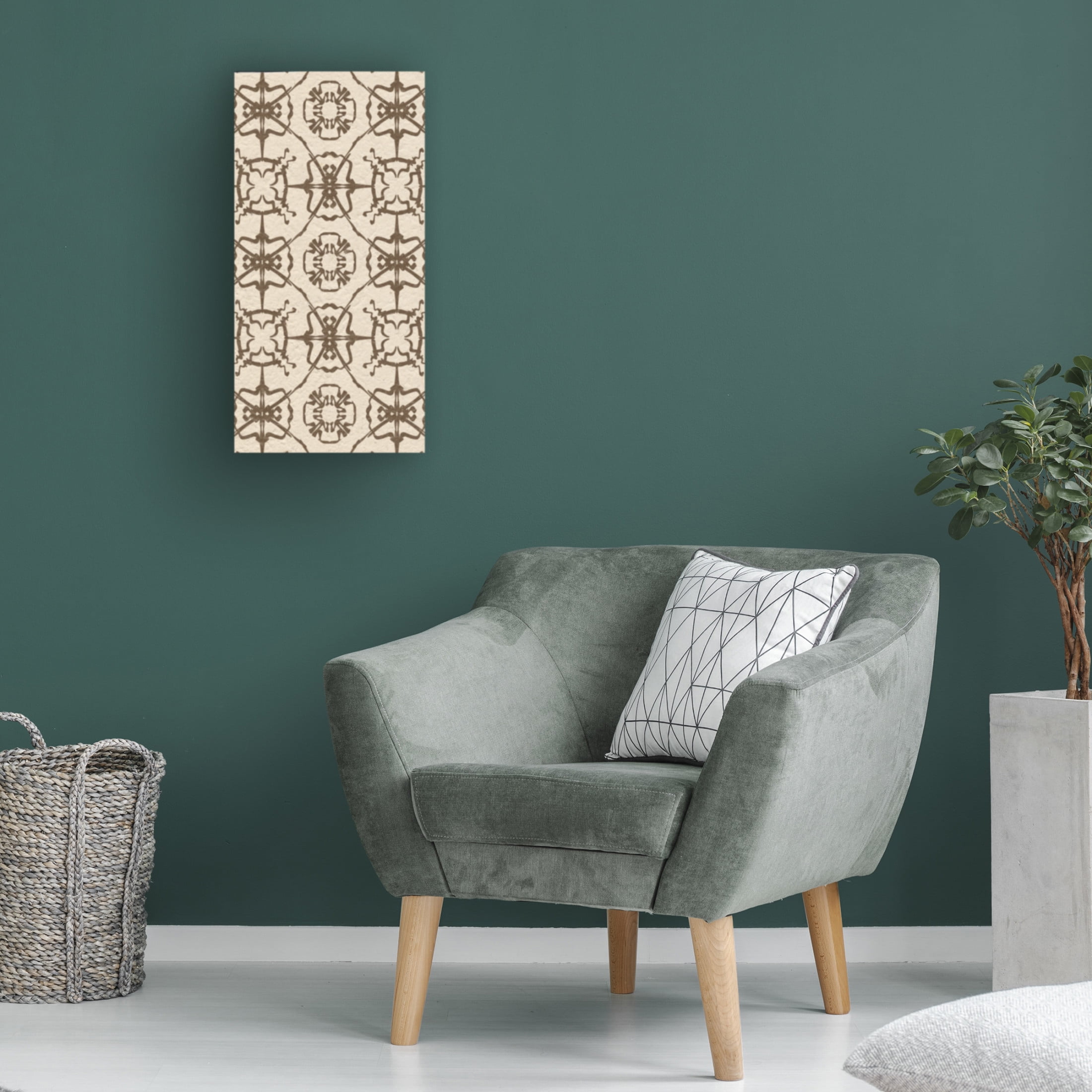 Trademark Fine Art Alonzo Saunders  Motif on Cream XII Canvas Wall Art