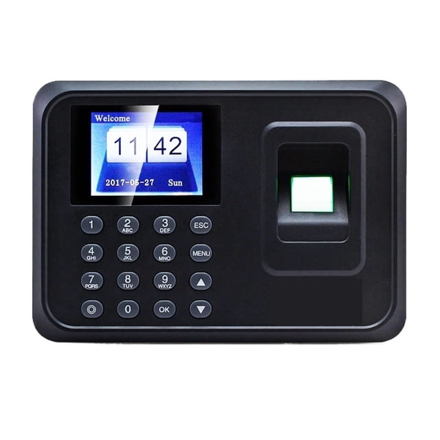 Fingerprint Attendance Biometric Machine System Employee Keypad Electric Time Clock Recorder USB Data Manage
