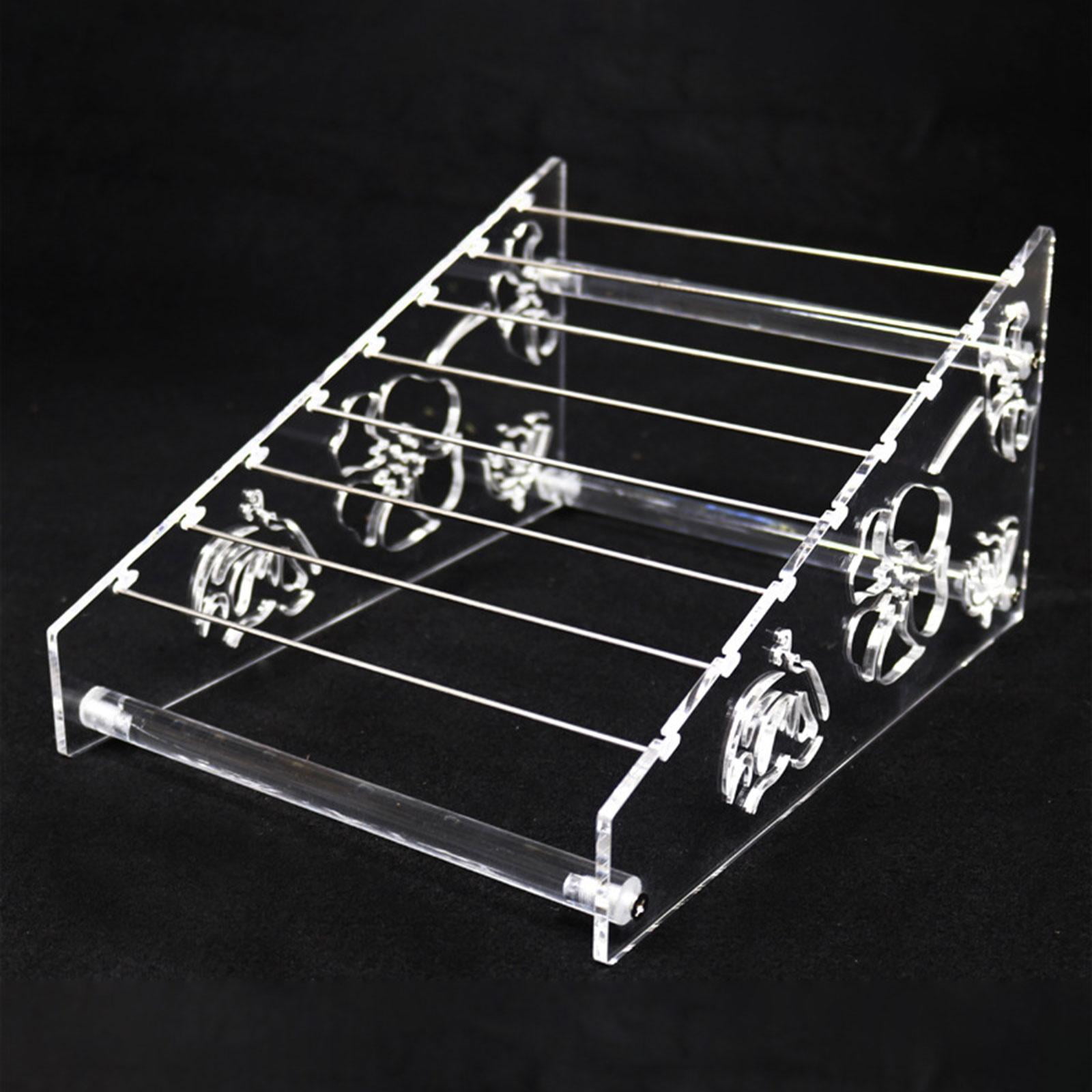 Acrylic Beads Display Rack 8 Tiers Jewelry Charms Earrings Organizer Jewelry Stand Holder Hanging Organizer Decorative