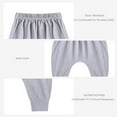 thumbnail image 4 of Pantalones gordos de algodón para bebés Pantalones casuales con cintura elástica ancha, 4 of 8
