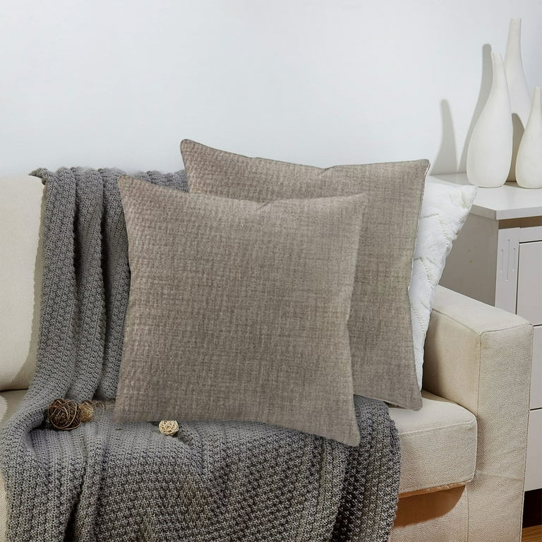 Soft Sofa Pillows Taupe Couch Pillows Decorative Pillows 24 X 24 Fun Pillows Decorative Throw Pillows Pillows And Cushions 2pcs Throw Pillows Style Big Throw Pillows for Couch Covers for Pillows Walma...