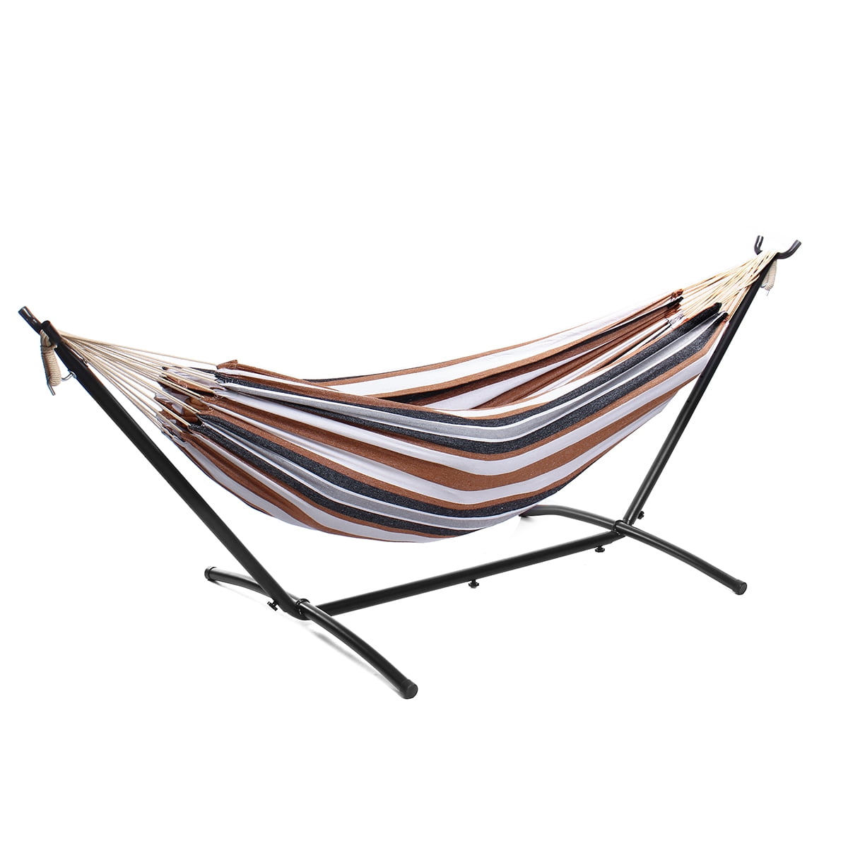 Camping Hammock With Universal Stand - 2 Person Double Hammock Chair Banana Hammock Family 