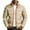 Khaki Jacket for Men, variant on Mrmaere Men's Stand Collar Puffer Jacket Contrast Zipper Warm Insulated Coat for Winter Casual & Outdoor Wear Army Green L