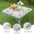 thumbnail image 4 of Halloween Spider Web Pattern Square Fitted Tablecloth with Elastic Edge,Square Table Cover,Washable Elastic Table Cover for Home Kitchen Party Decor 34"x34", 4 of 6