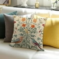 thumbnail image 3 of William Morris Throw Pillow Covers Rustic Floral Botanical Bird Decorative Pillow Case Cushion Cover for Couch Bedroom Sofa Home Decor, 3 of 5