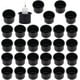thumbnail image 1 of 30 piezas de latas para velas de té, vasos de metal negro para velas, portavelas, insertos de metal de aluminio para velas, 1 of 6