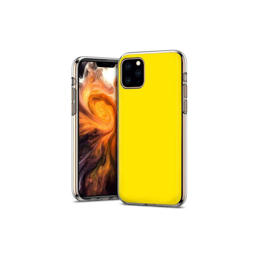 TalkingCase Thin Gel Phone Case for Apple iPhone 11 Pro,Yellow Print