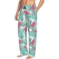 thumbnail image 3 of Kdxio Flamingo Print Men's Sleep Pajama Pant Lounge Pants with Pockets, 3 of 8