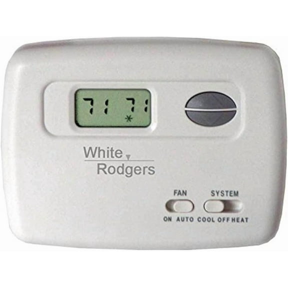 Digital Thermostat White Rodgers 1F78-144 70-Series Single Stage NonProgrammable